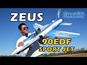 New Freewing 90mm ZEUS EDF Sport Jet RC Flight, 飞翼新品90涵道宙斯航模运动机测评，超好飞的高性能飞机