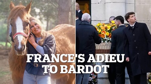 Bardot funeral attended by estranged family