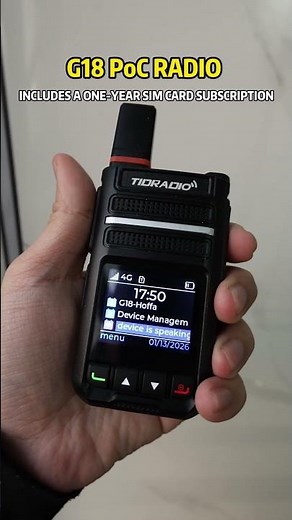 No Distance Limits, Free 12 Month Data SIM Included | G18 PoC Radio