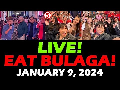 EAT BULAGA! TV5 LIVE TODAY January 9, 2024 EAT BULAGA LIVE STREAMING TODAY TITO VIC and JOEY TVJ
