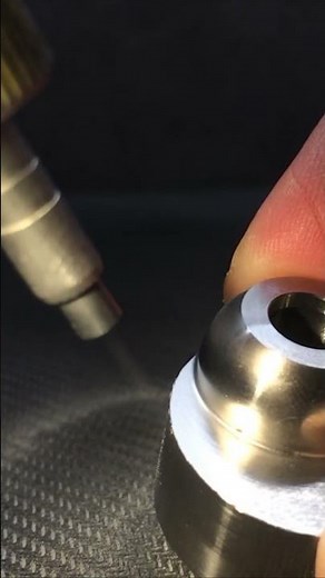 Deburring with micro-precision sandblasting #sandblasting #manufacturing #cnc