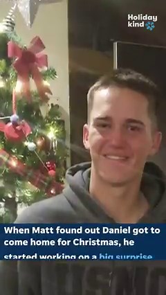 669K views · 6.7K reactions | These kids have no idea what (or who!) is hiding inside this enormous box under the tree.  | Humankind | Facebook