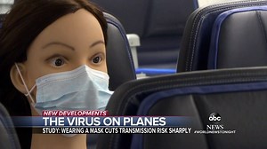 VIRUS STUDY ON PLANES: As airlines struggle, a new study by United Airlines and the Department of Defense found that when passengers remain seated and wear masks the risk of COVID-19 on planes was “virtually nonexistent.” Gio Benitez has the details. https://abcn.ws/2SZMnmg | ABC World News Tonight with David Muir
