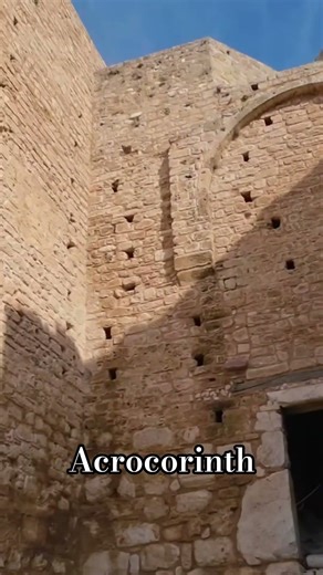 How this fortress survived centuries of war! #acrocorinth #peloponnese