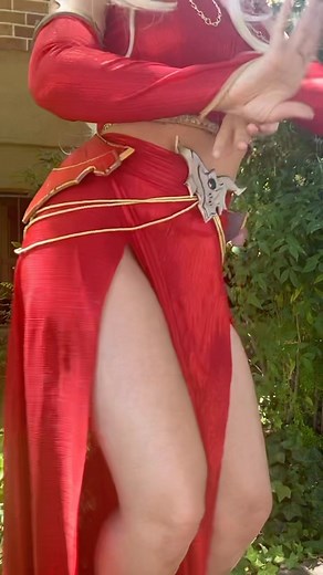 7.7K views · 842 reactions | Happy Halloween from your favorite elf girl 驪 . Costume: @reagankathryn Armor: Made by me! . #elfgirl #elvencosplay #worldofwarcraftart #halloweenideas #reddresses #fantasyaesthetic | Alyssa Lima | Facebook