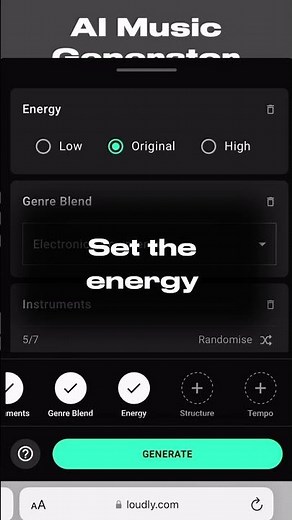 Create music with Loudly AI