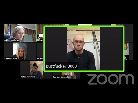 "Buttfucker 3000" Enters Judge Jeffreys Courtroom Zoom Session