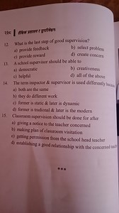 Multiple Choice Questions on SupervisionWhat is the last step... | Filo