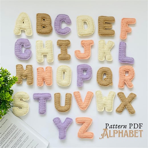Alphabet Learning Crochet Pattern. Educational ABC Play Letters. PDF & Video Tutorial - Etsy