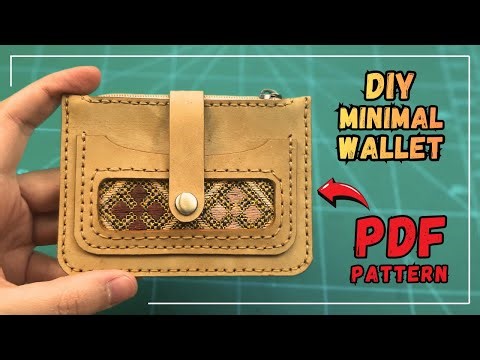 🔴PDF pattern + How to Make a Premium Leather Wallet from Scratch | DIY Tutorial | DIY Card Holder