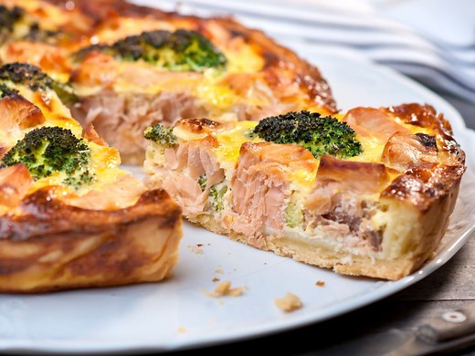 Tarte saumon brocolis