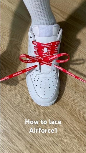 How to lace Nike Air Force 1#sneakers #shoes #nike #airforce