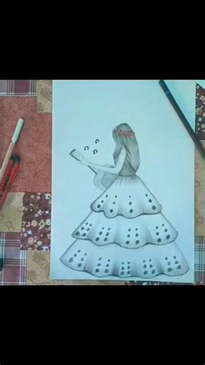 Easy girl drawing// #viral #shortvideo #shorts #drawing