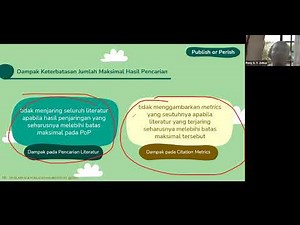 Tutorial Publish or Perish by Harzing (PoP) for Systematic Literature Review and Meta Analysis