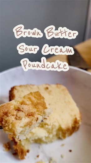 Why Brown Butter makes the BEST Pound Cake 🧈🍰 #shorts #cakerecipe