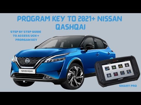 PROGRAM KEY TO 2021+ NISSAN QASHQAI VIA UCH WITH SMARTPRO STEP BY STEP GUIDE (REMOVE GLOVEBOX)