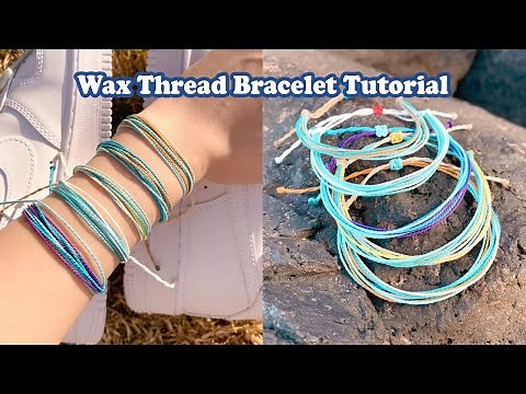 Waxed Thread Bracelet TUTORIAL | DIY for beginners | Easy pattern STEP BY STEP | WeaveyStudio