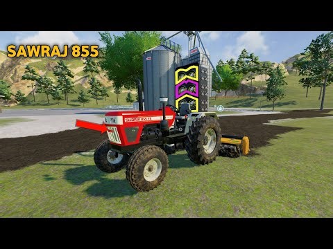 Sawraj 855 Tractor Create land Farming simulator 23 / FS 23