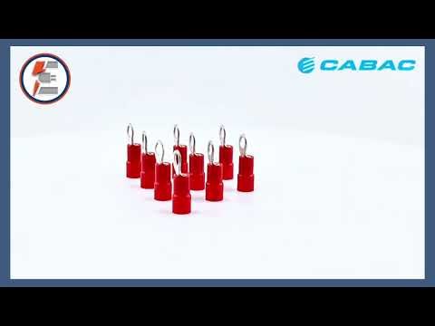CABAC RT1.25-3 Ring Terminal – 3mm Hole Red 415V (100pcs)