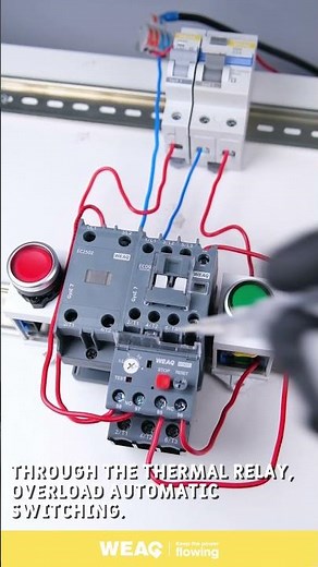⚙️ Electrical Safety: Overload Protection Using a Thermal Overload Relay.