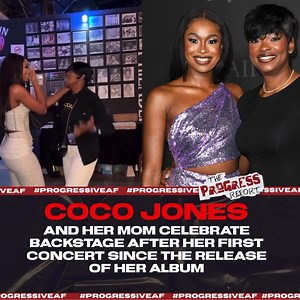 #CocoJones shared a heartfelt moment with her mother backstage after her first concert on the "Why Not More?" tour in Philadelphia. ❤️🥹 #TPRMediaGroup #TheProgressReport | The Progress Report