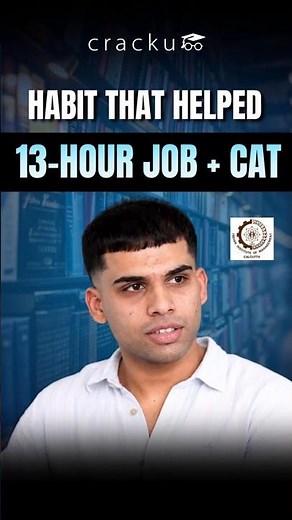 No Weekends, Still Cracked CAT 👀 #CAT2026