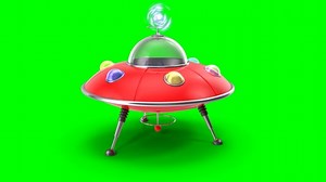 Flying Saucer, Ufo, Toy Flying Saucer. Free Stock Video