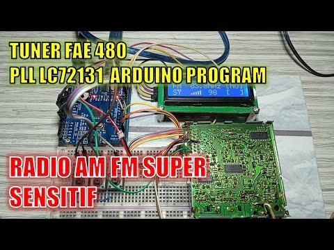 RADIO TUNER FAE 480 ARDUINO PROGRAM AM FM PLL LC72131
