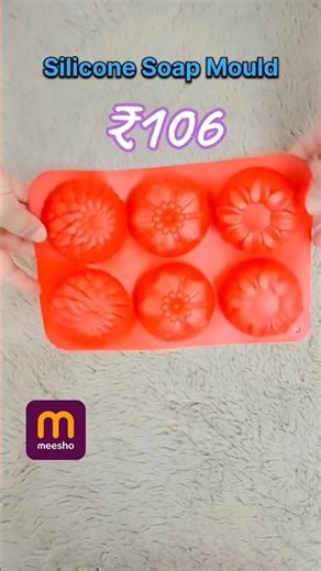 meesho Flower Shape Silicone Soap Mould 🌸 | ₹106|#shorts#meesho #soapmold#ytshorts
