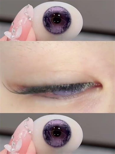 Purple Manga Contacts – Eyes That Belong in an Anime 💜