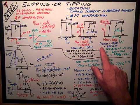 Statics Slipping or Tipping