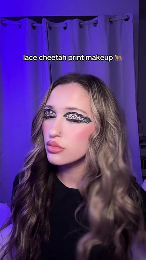 lace cheetah print makeup #makeup #transition #fyp #makeuptransition | cheetah print makeup
