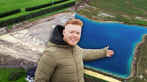 Backyard lake refill and blue dye update