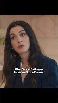 I’m the new Features editor at Runway #thedevilwearsprada2 #annehathaway #merylstreep #emilyblunt