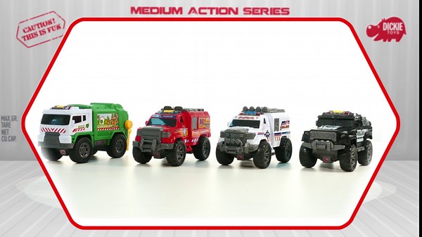 Amazon.com: DICKIE TOYS - Light and Sound Motorized Fire Rescue Vehicle : Toys & Games