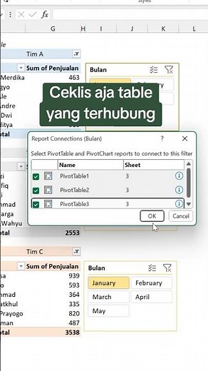 Report Connections Slicer Pivot Table #excel #exceltips #exceltricks