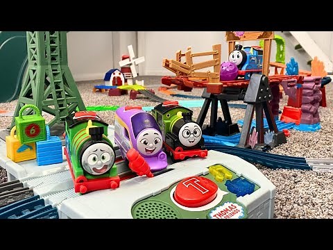 Thomas & Friends All Engines Go Talking Trains & Custom Trackmaster Track