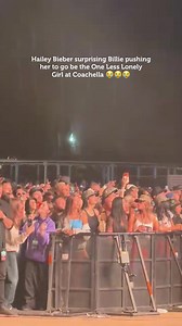 BILLIE LIVING THE DREAMMMM! #justinbieber #coachella #billieeilish #foryoupage #haileybieber video by: @/rhaileybieber