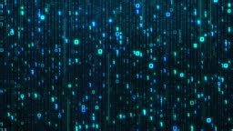 Digital data flow, data science concept, machine learning, big data,...