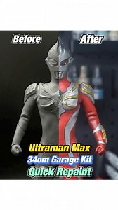 Did this in 1 Day! Because I don’t have time as many 3D print & paint comms are still waiting for me 🥴😅 And next video I will upload a full test review on the Doloha Metallic Marker, their metallic surprise me too! Stay tune! Their marker pen series can be bought here https://vt.tiktok.com/ZSrK4jgC1/ _________________________ Thanks my bro JIUG from China for sending this 34cm Ultraman Max garage kit for me 🔥 #ultraman #ultramanmax #garagekit #painting #repaint #tsuburaya #kit #collectibles #