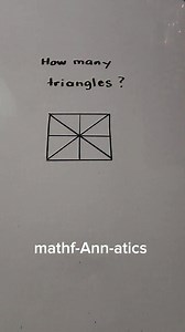 12K views · 71 reactions | No need to count manually.✌️ #learning #basic #easy #counting #triangles #fbreels2025ツ | Math Fannatics | Facebook