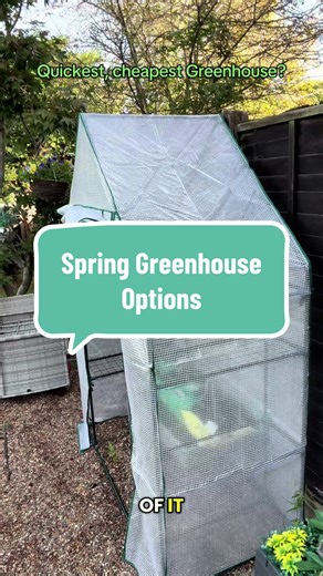 What’s a good greenhouse option for Spring ? These options are a handy aid for a small space and now come in both clear - for extra light and traditional green options. Simple to build. Just make sure you secure to the ground and or fence to avoid any wind issues. #greenhouse #propogation #planting #gardening #garden