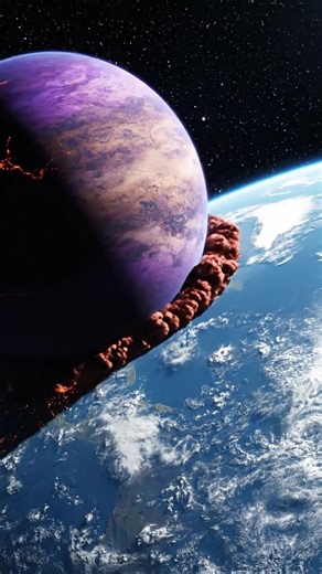 The purple planet is now visible in our skies — scientists say we have hours left. ☄️ #PlanetCollision #AIReality #SciFiEarth #ApocalypseVisuals #MadeWithAI #earthimpacts | Earth Impacts