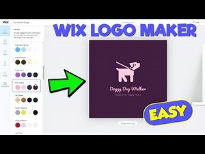 How to Create a LOGO with WIX LOGO MAKER - (EASY)