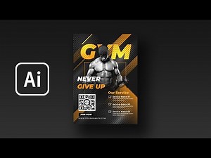 How to Make Gym Fitness Poster / Flyer in Adobe Illustrator