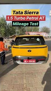 Tata Sierra Petrol Mileage Test | Real Road Efficiency Check|| Tata Sierra 1.5 Petrol Mileage Tested