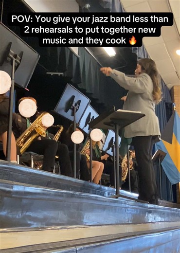 Impressive Middle School Jazz Band Rehearsal