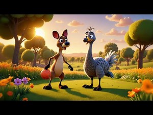 Kangaroo’s Kooky Kickball 🦘⚽ | Learn Actions, Sports & Movement | Fun Educational Video for Kids