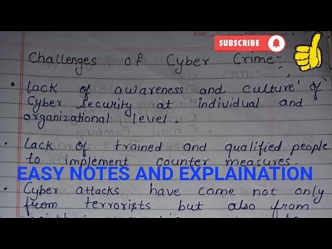Challenges of cybercrime | Lecture 2 | RGPV