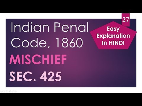 Mischief - Indian Penal Code